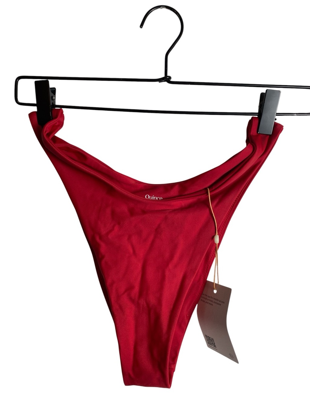 Quince red High-Leg Bikini Bottom